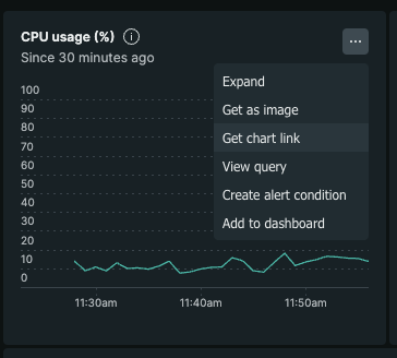 New Relic get embed URL